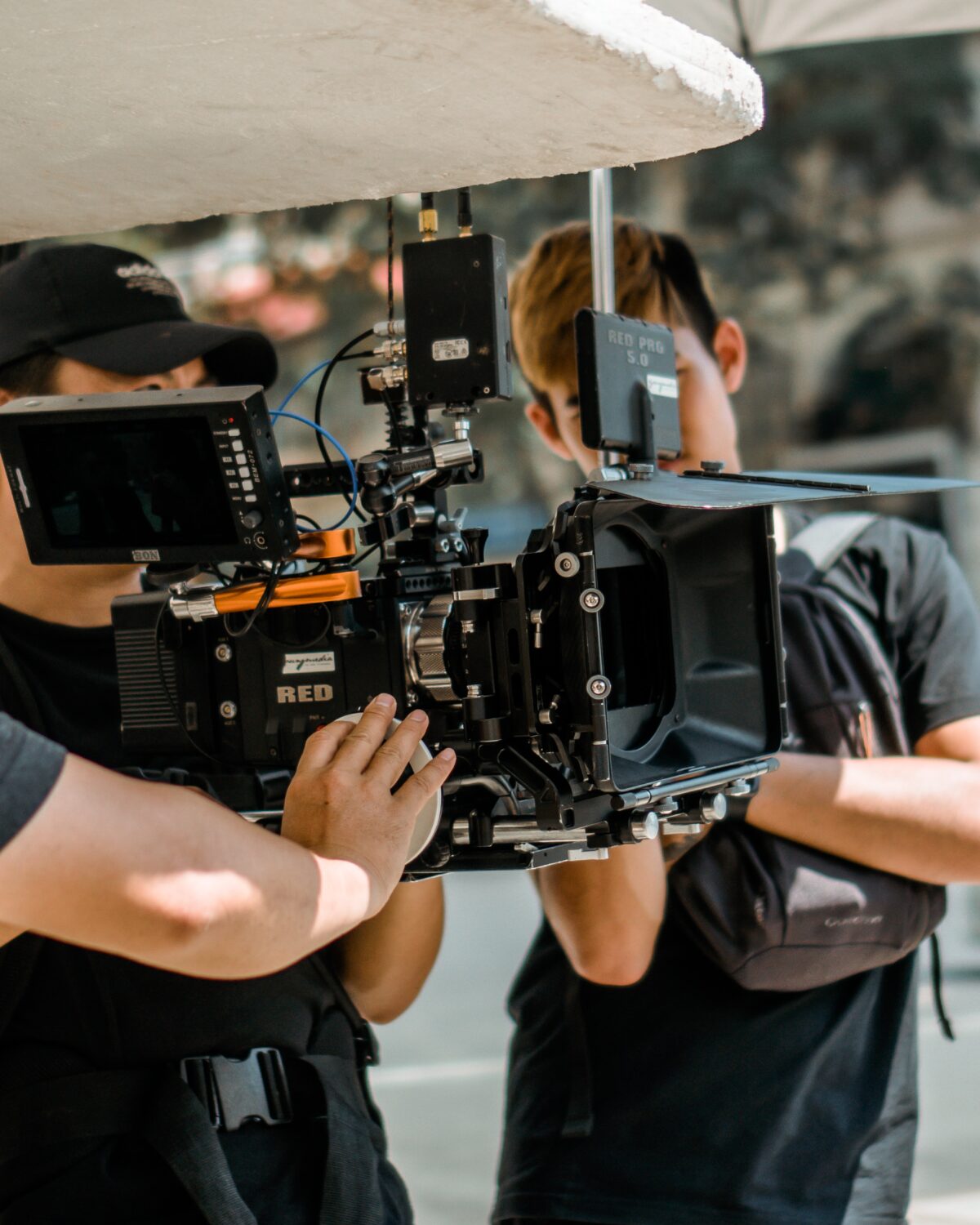 Kamerateam beim filmen