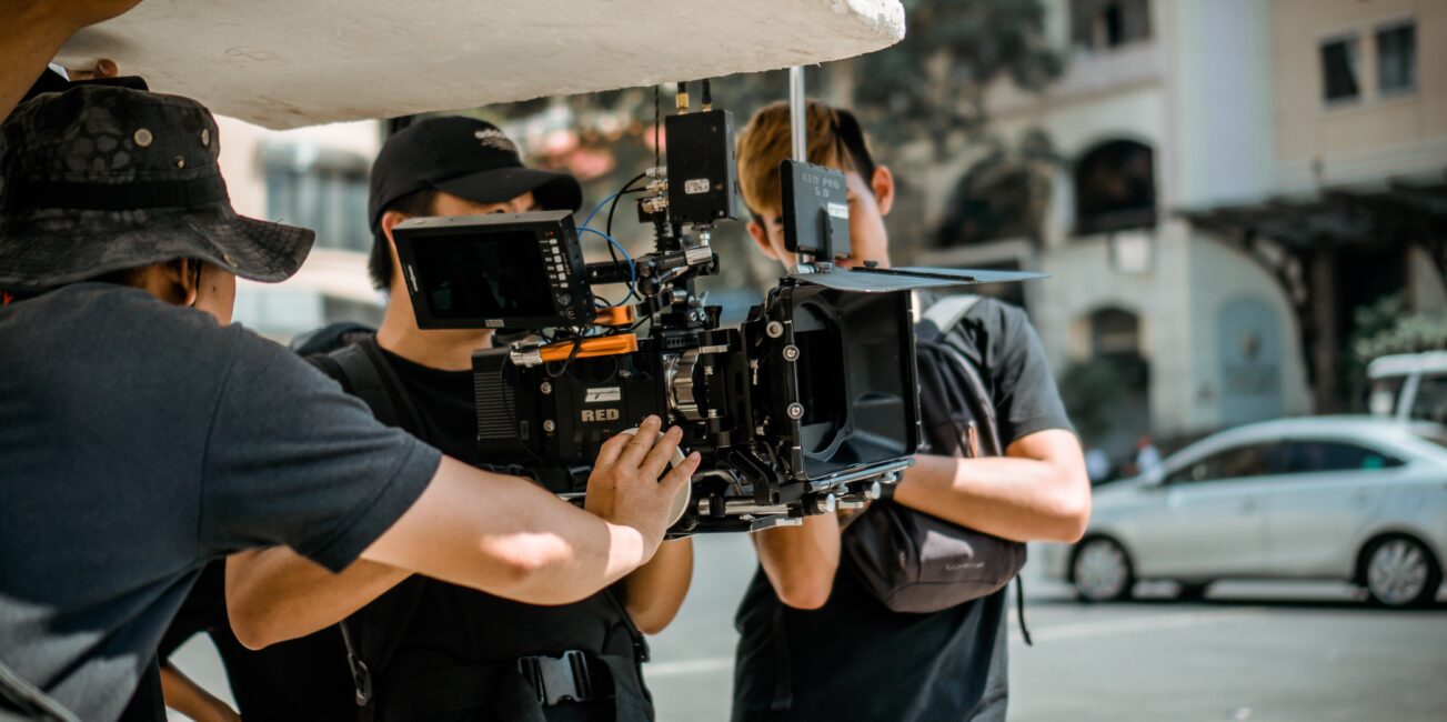Kamerateam beim filmen