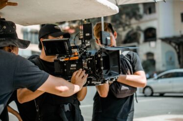 Kamerateam beim filmen