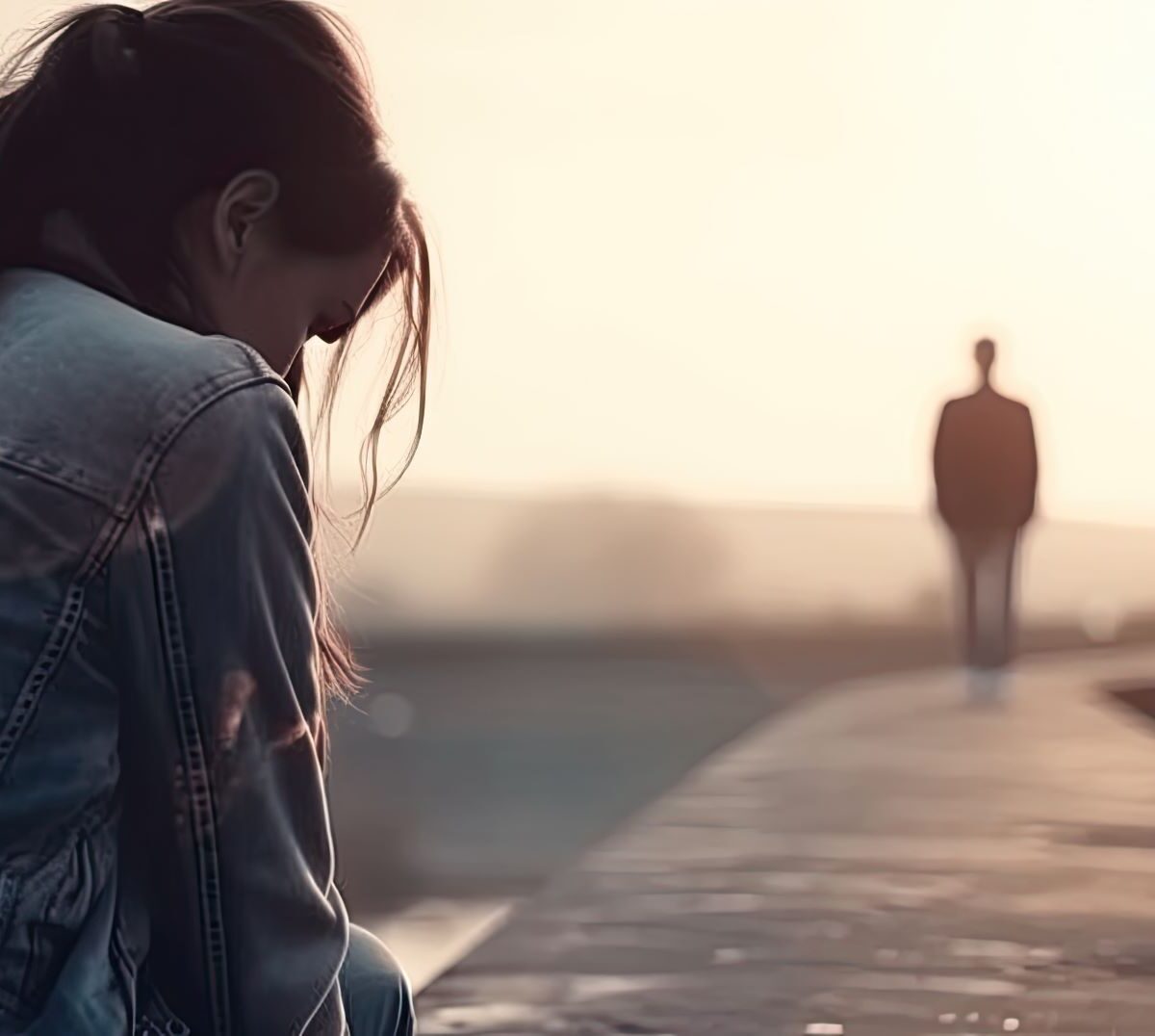 Ein Paar trennt sich voneinander