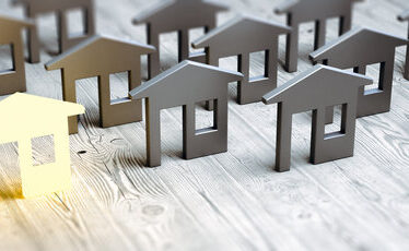 Immobilienkonzept. 3d-Panorama-Rendering