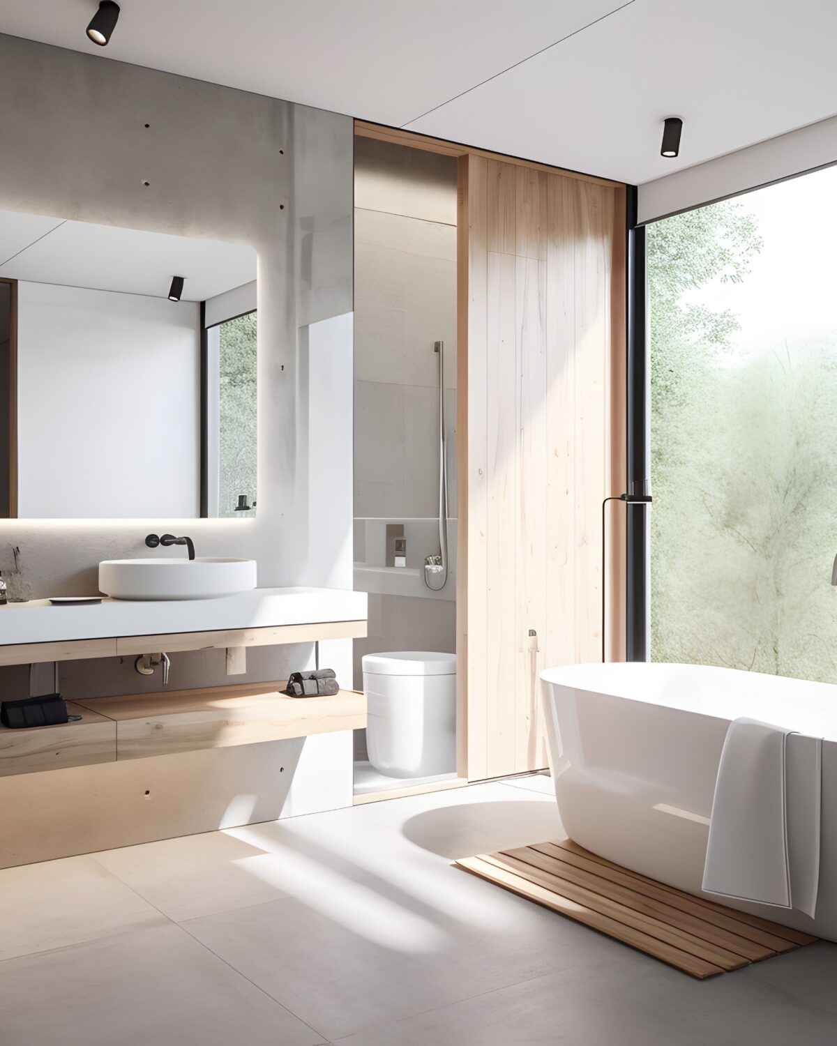 Badezimmer mit Led Spiegel