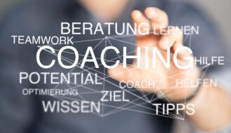 Coaching-Begriffe visualisiert: Beratung, Ziel, Wissen, Potenzial – Selbstoptimierung mit Coaching in Potsdam